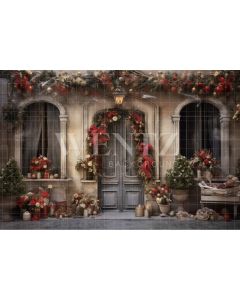 Photography Background in Fabric Christmas Front / Backdrop 4273