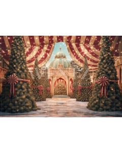 Photography Background in Fabric Christmas Circus / Backdrop 4305