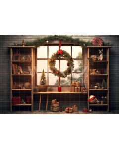 Photography Background in Fabric Christmas Set / Backdrop 4312