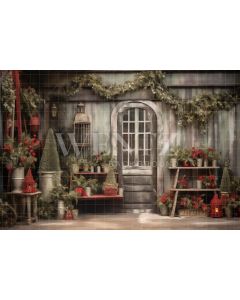Photography Background in Fabric Rustic Christmas Set / Backdrop 4336