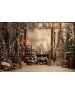 Photography Background in Fabric Vintage Christmas Set / Backdrop 4342