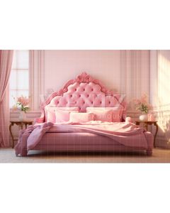 Photography Background in Fabric Pink Bed / Backdrop 4441