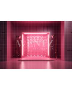 Photography Background in Fabric Pink Stage / Backdrop 4457