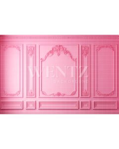 Photography Background in Fabric Pink Boiserie / Backdrop 4482