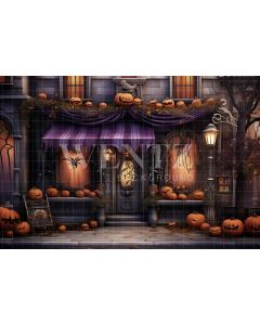 Photography Background in Fabric Halloween Facade / Backdrop 4507