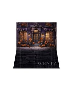 Photography Background in Fabric Halloween Facade / Backdrop 4509
