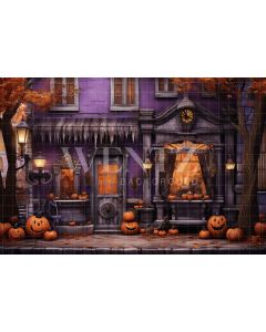 Photography Background in Fabric Halloween Facade / Backdrop 4511
