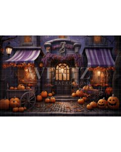 Photography Background in Fabric Halloween Facade / Backdrop 4512