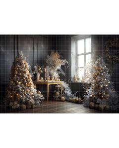 Photography Background in Fabric Christmas Set / Backdrop 4568