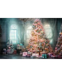 Photography Background in Fabric Candy Color Christmas Set / Backdrop 4641