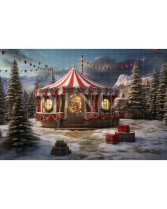 Photography Background in Fabric Christmas Tent / Backdrop 4733