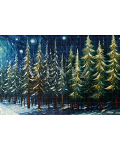 Photography Background in Fabric Christmas Forest / Backdrop 4759