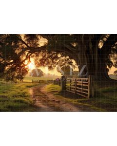 Photography Background in Fabric Farm Gate / Backdrop 4764