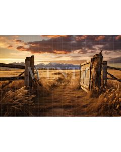 Photography Background in Fabric Farm Gate / Backdrop  4768