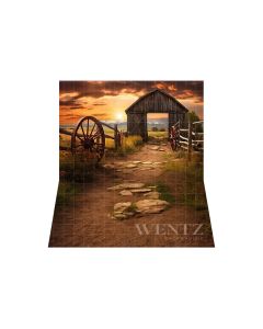 Photography Background in Fabric Road to Farm / Backdrop 4770