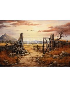Photography Background in Fabric Road to Farm / Backdrop 4782