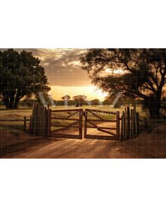 Photography Background in Fabric Farm Gate / Backdrop 4787