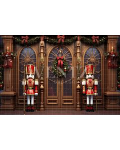 Photography Background in Fabric Christmas Nutcracker / Backdrop 4803