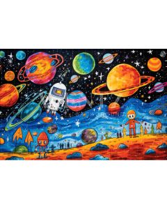 Photography Background in Fabric Astronaut / Backdrop 4815
