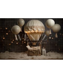 Photography Background in Fabric Balloon in the Sky / Backdrop 4828