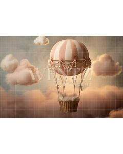 Photography Background in Fabric Balloon in the Sky / Backdrop 4829