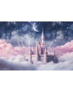 Photography Background in Fabric Castle in the Clouds / Backdrop 4833