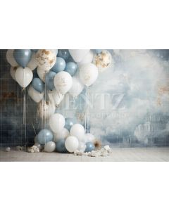 Photography Background in Fabric Set with Balloons / Backdrop 4857