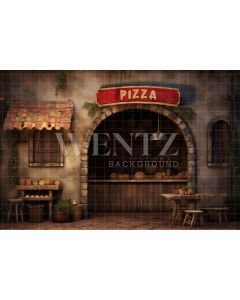 Photography Background in Fabric Pizzeria / Backdrop 4862