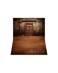 Photography Background in Fabric Rustic Door / Backdrop 4871