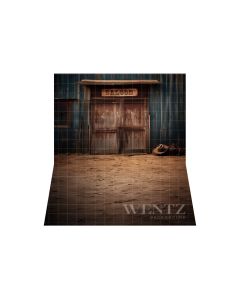 Photography Background in Fabric Old West Bar / Backdrop 4872