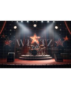 Photography Background in Fabric Rock Concert / Backdrop 4875