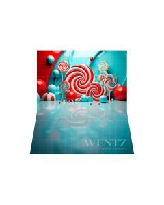 Photography Background in Fabric Candy Color Sweets / Backdrop 4878
