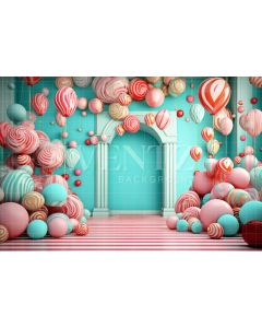 Photography Background in Fabric Candy Color Sweets / Backdrop 4881