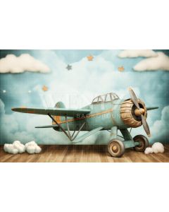  Photographic Background in Fabric Airplane / Background 4936