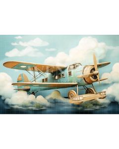 Photographic Background in  Fabric Airplane / Background 4937