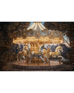  Photography Background in Fabric Carousel / Backdrop 4954