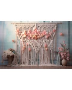 Photographic Background in Fabric Boho Wall  / Backdrop 4972