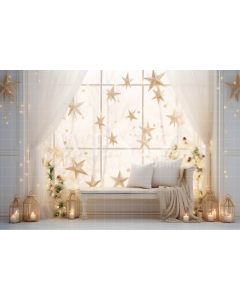 Photographic Background in Fabric Starry Room / Backdrop 4979