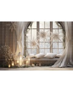 Photographic Background in Fabric Starry Window / Backdrop 4980