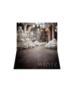 Photographic Background in Fabric New Year Set with Balloons / Backdrop 4987