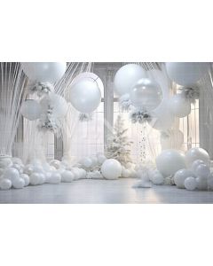 Photographic Background in Fabric New Year Set with Balloons / Backdrop 4990