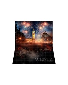 Photographic Background in Fabric Happy New Year / Backdrop 5000