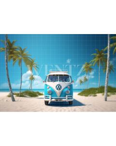 Photographic Background in Fabric Kombi at the Beach / Backdrop 5005