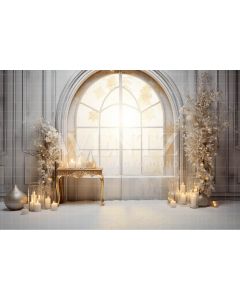 Photographic Background in Fabric White and Gold New Years Set / Backdrop 5026