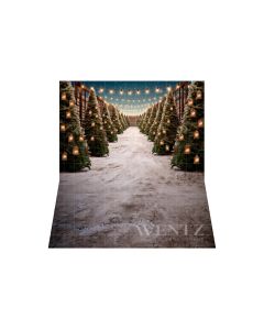 Photographic Background in Fabric Pine Tree Farm / Backdrop 5065