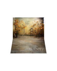 Photographic Background in Fabric Floral Room / Backdrop 5090