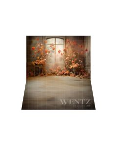 Photographic Background in Fabric Floral Room / Backdrop 5091