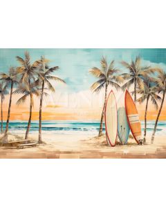 Photographic Background in Fabric Beach / Backdrop 5105