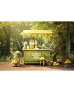 Photographic Background in Fabric Lemonade Stand / Backdrop 5120