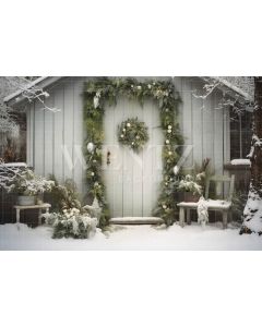 Photographic Background in Fabric Christmas Facade / Backdrop 5167